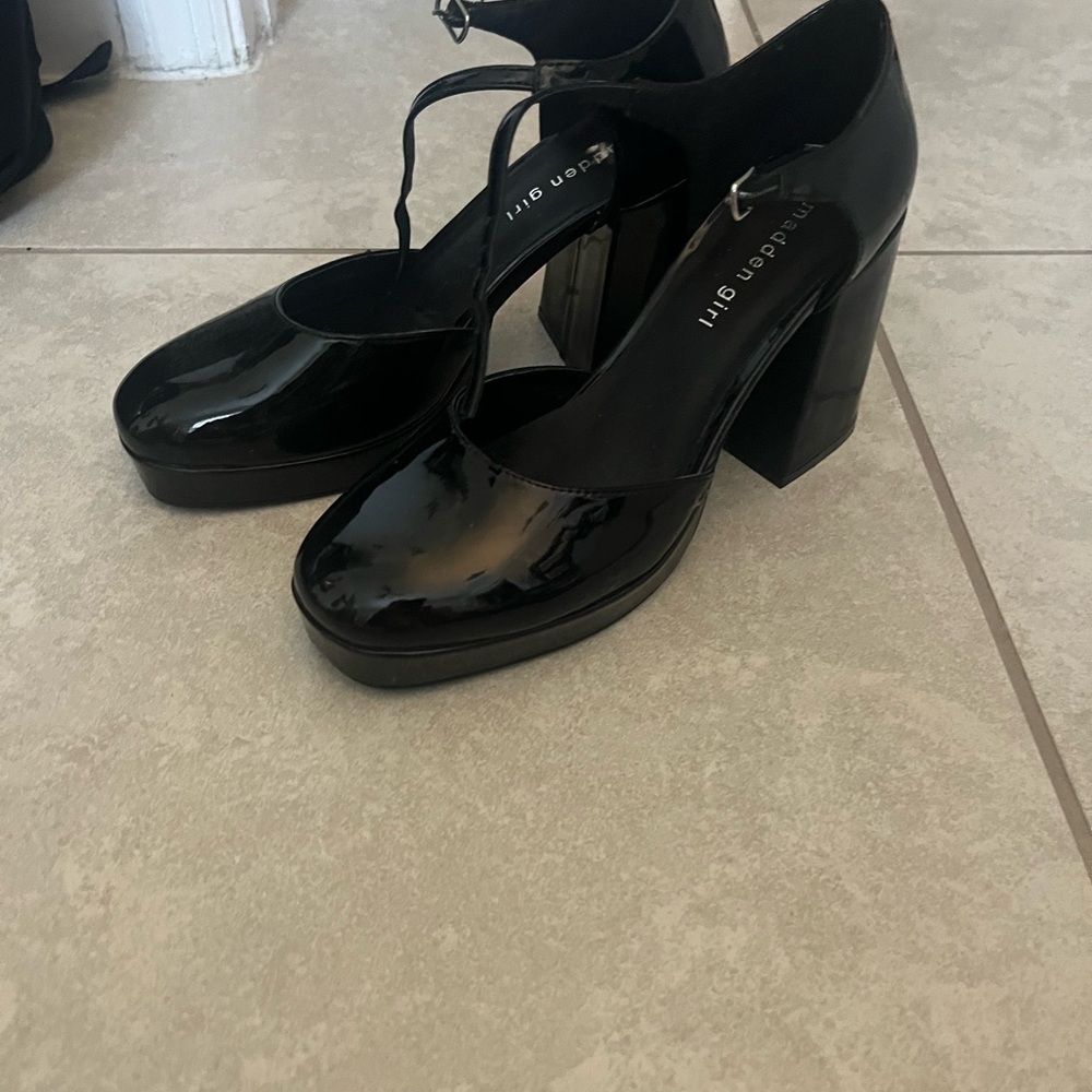 Black Patent Leather Women's Shoes
